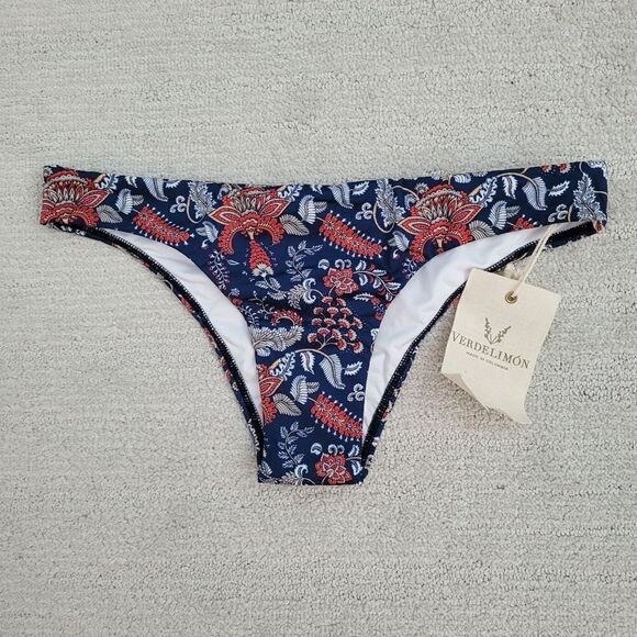 3/$15 Verdelimon Tunas Bikini Bottom size Small - Picture 2 of 6